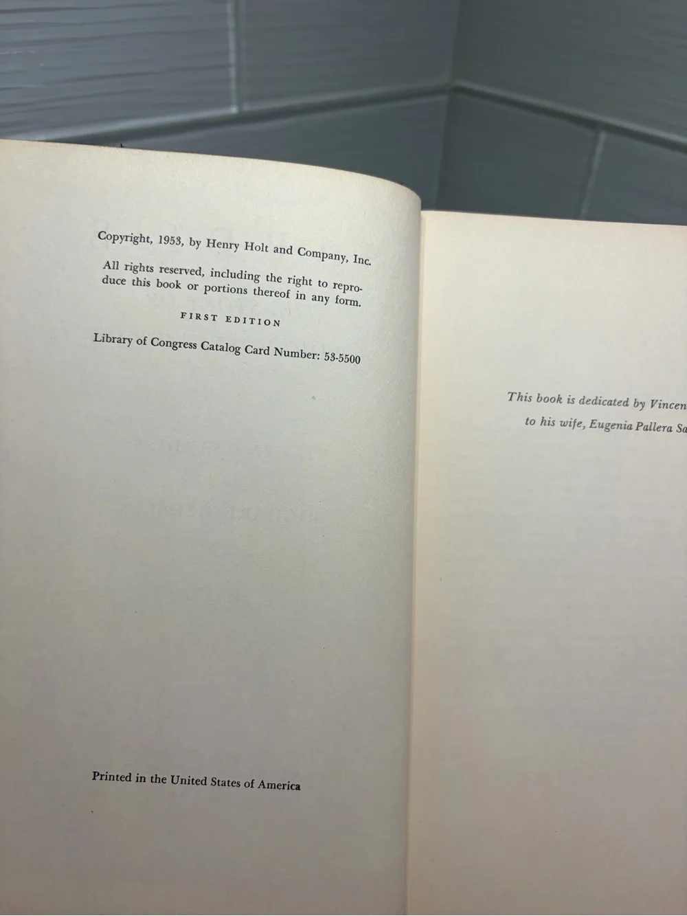 Vincent Sardi Sr. Richard Gehman Sardi's Famous Restaurant 1953 First Edition